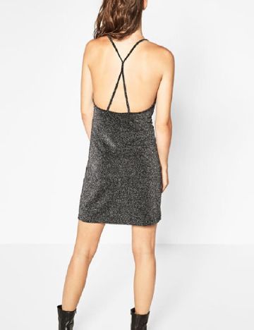 Rochie scurta Zara, argintiu