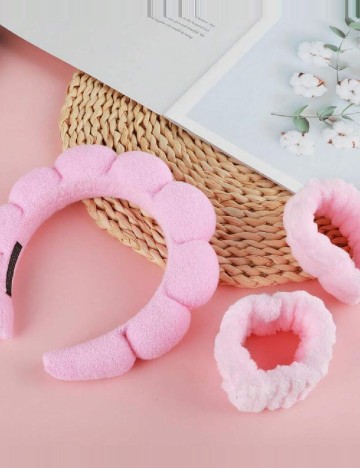 Set bentita pentru machiaj SHEIN, roz