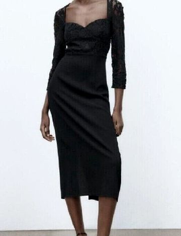 Rochie medie Zara, negru