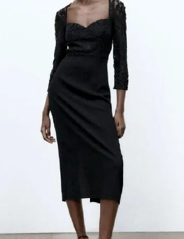 Rochie medie Zara, negru Negru