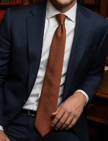 Cravata Zara, caramiziu Maro