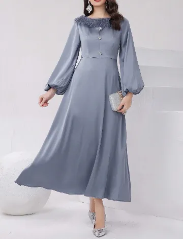 Rochie lunga SHEIN, albastru Albastru