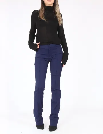 Pantaloni Zara, bleumarin Albastru