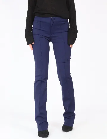 Pantaloni Zara, bleumarin Albastru