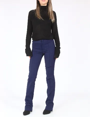 Pantaloni Zara, bleumarin Albastru