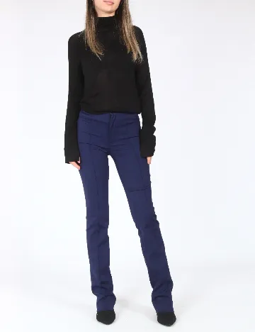 Pantaloni Zara, bleumarin Albastru