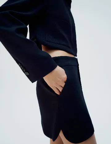 Fusta Zara, bleumarin Albastru