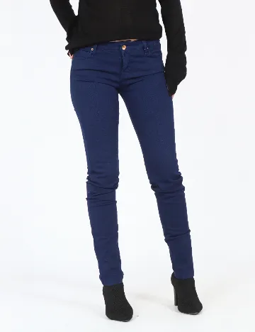 Pantaloni Zara, bleumarin Albastru