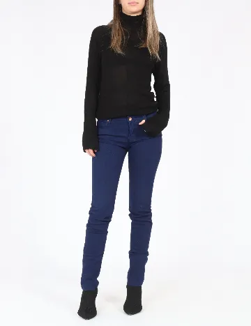 Pantaloni Zara, bleumarin Albastru