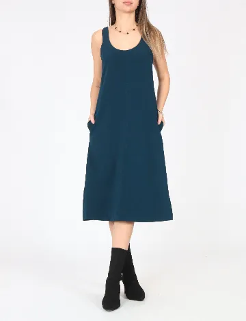 Rochie medie Zara, albastru Albastru