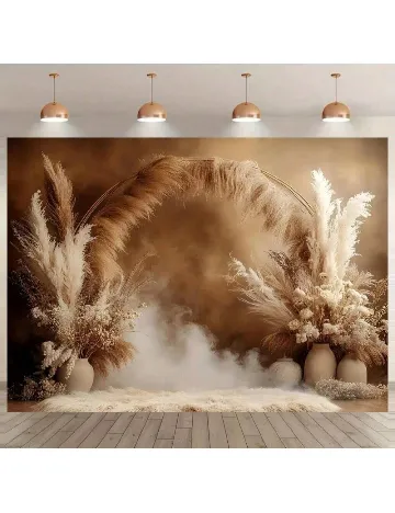 Fundal din material textil SHEIN, maro Maro