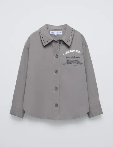 Camasa Zara, gri Gri