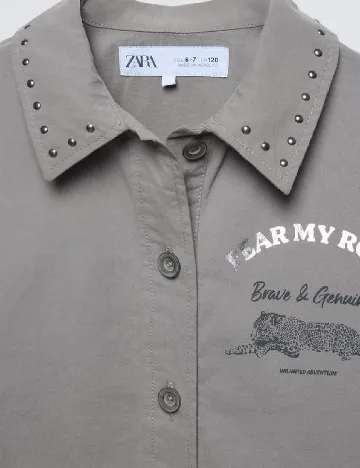 Camasa Zara, gri Gri