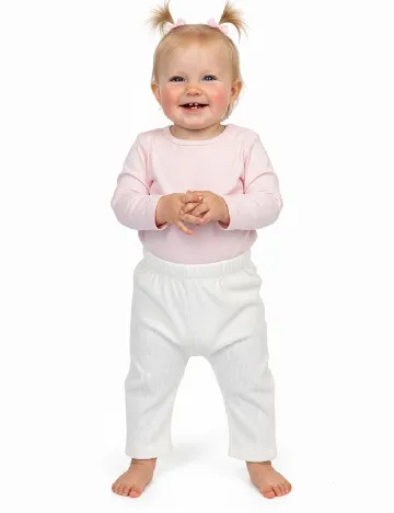 Pantaloni Zara, alb Alb