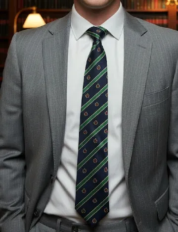 Cravata Zara, bleumarin/verde Albastru