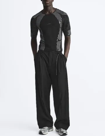 Bluza Zara, negru/gri Negru