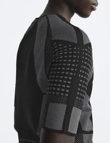 Bluza Zara, negru/gri Negru