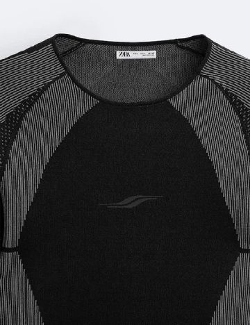 Bluza Zara, negru/gri