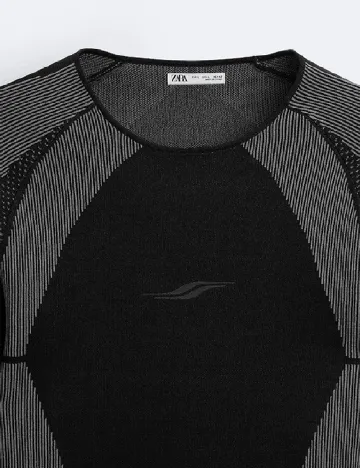 Bluza Zara, negru/gri Negru