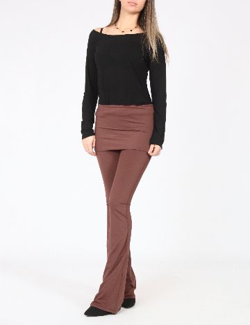 Pantaloni Zara, maro