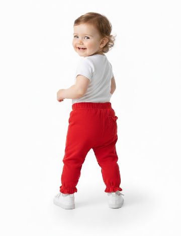 Pantaloni Zara, rosu