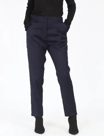Pantaloni Zara, bleumarin Albastru