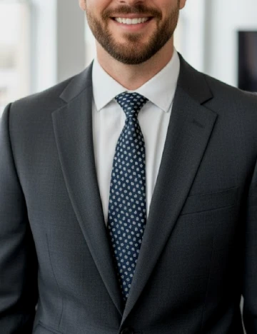 Cravata Zara, bleumarin/alb Albastru