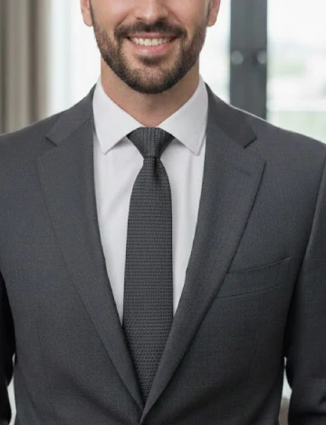 Cravata Zara, gri inchis Gri