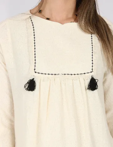 Rochie Zara, crem Crem