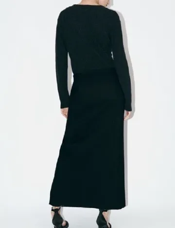 Fusta Zara, negru Negru