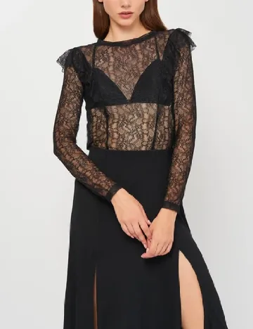 Bluza Bershka, negru Negru