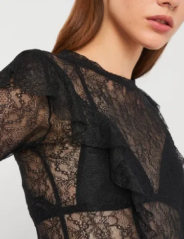 Bluza Bershka, negru Negru