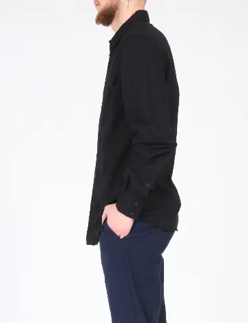 Camasa Bershka, negru Negru