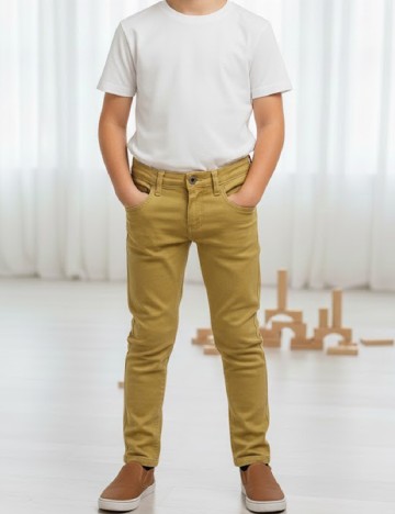 Pantaloni Zara, galben