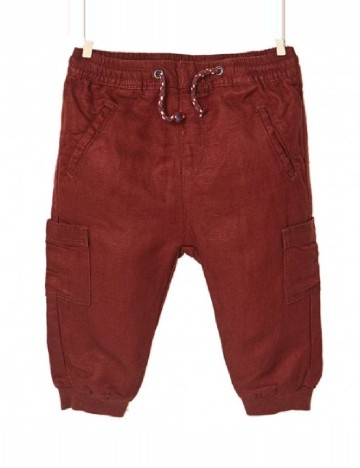 Pantaloni Zara, maro inchis