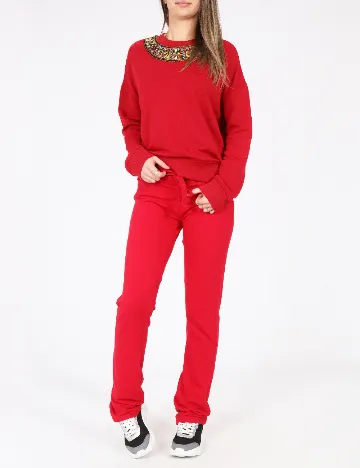 Pantaloni Bershka, rosu Rosu