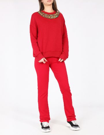 Pantaloni Bershka, rosu