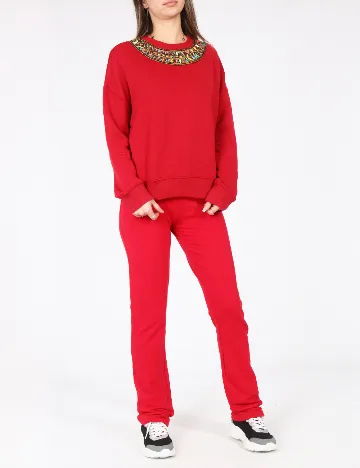 Pantaloni Bershka, rosu Rosu