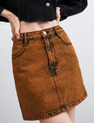 Fusta Zara, portocaliu