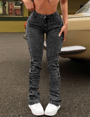 Blugi SHEIN, gri inchis