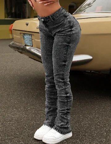 Blugi SHEIN, gri inchis Gri