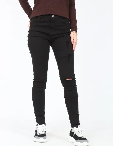 Blugi Bershka, negru Negru