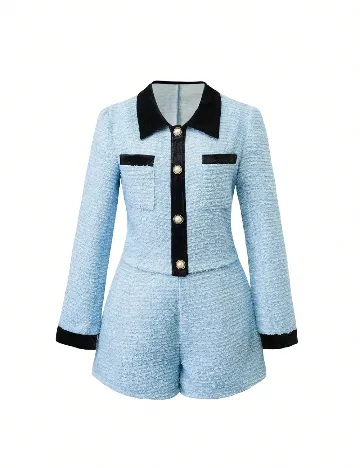 Compleu SHEIN, bleu Albastru