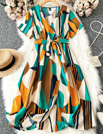 Rochie medie SHEIN CURVE, mix culori