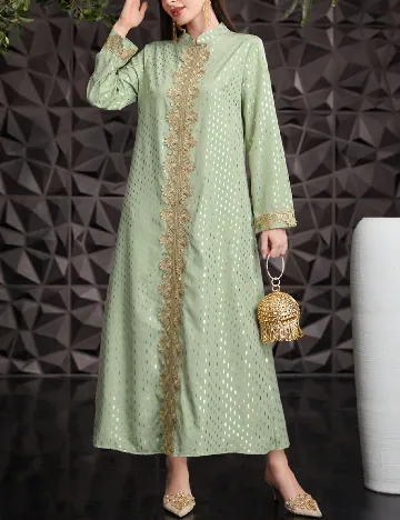 Rochie lunga SHEIN, verde Verde