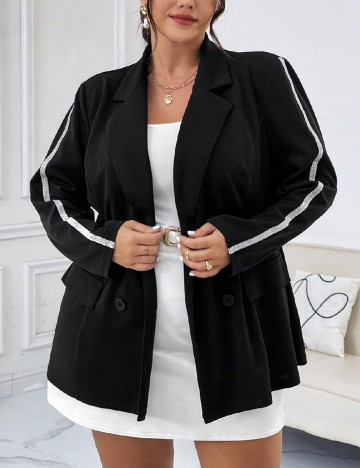 Sacou SHEIN CURVE, negru