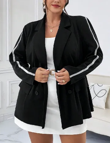 Sacou SHEIN CURVE, negru Negru