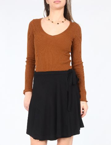 Fusta Bershka, negru