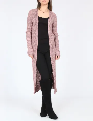 Cardigan Bershka, roz pudra Roz