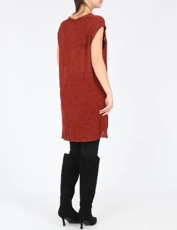 Vesta oversize Zara, caramiziu Rosu